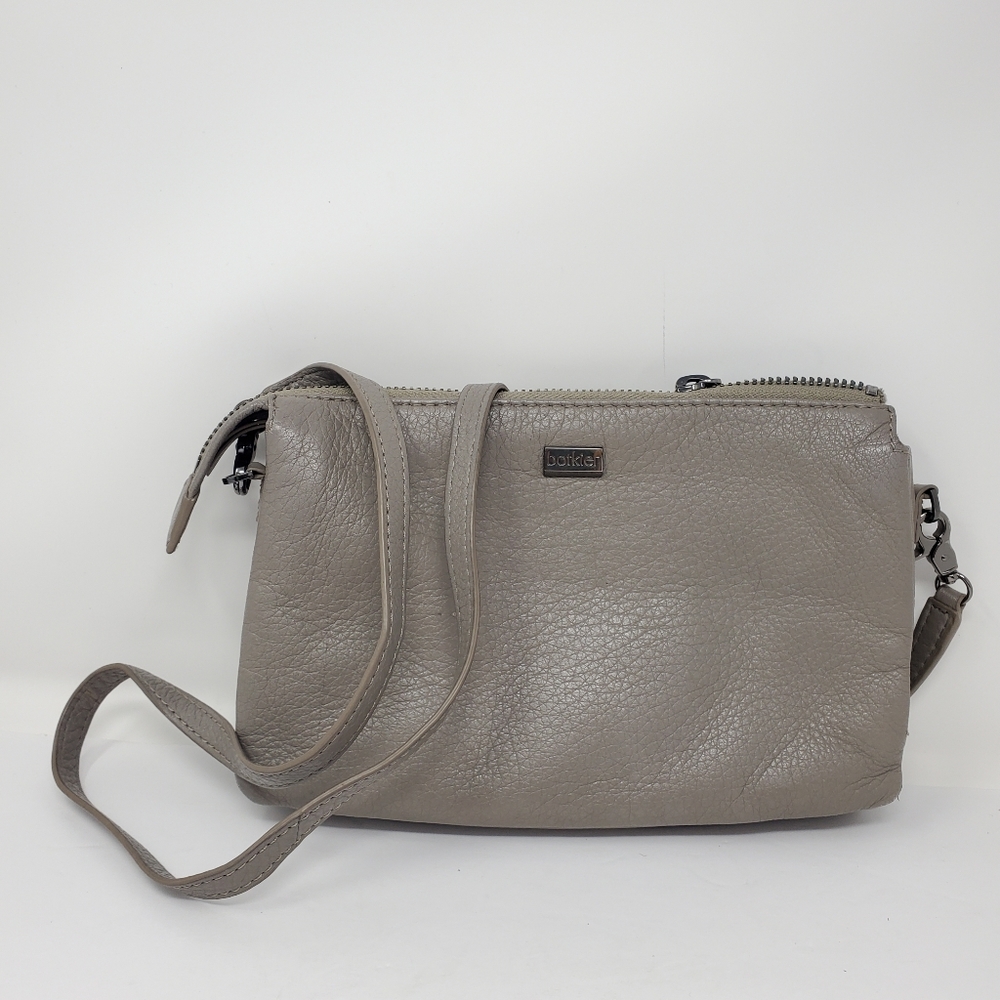 Botkier Leroy Grey leather crossbody Bag Flawed***